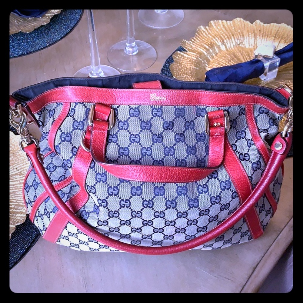 Gucci Handbag- Red/Navy